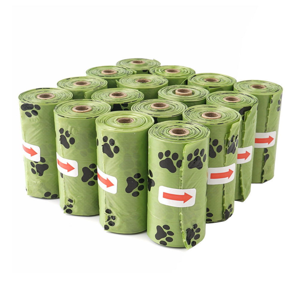 Eco-Friendly Biodegradable Dog Poop Bags - Green & Teal Waste Bags for Pets