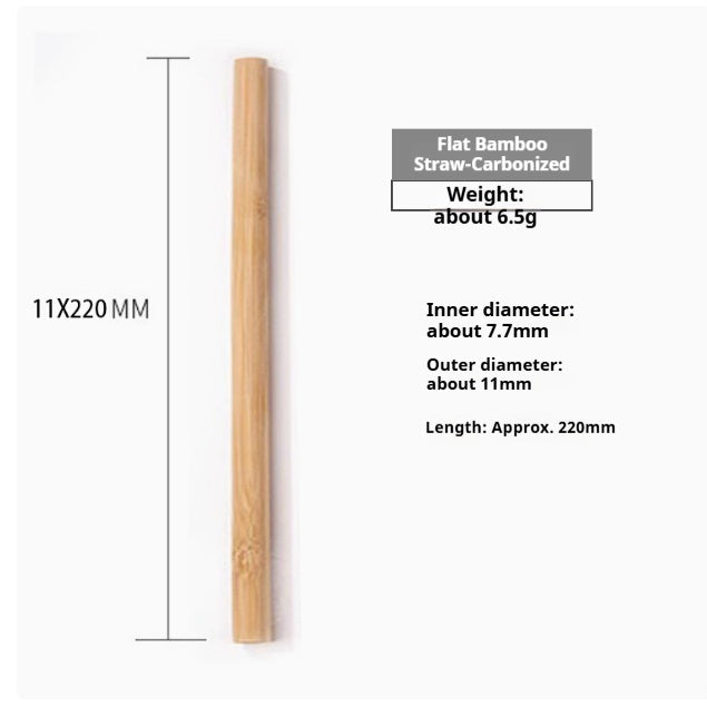 Eco-Friendly Bamboo Reusable Drinking Straws - Sustainable & Biodegradable