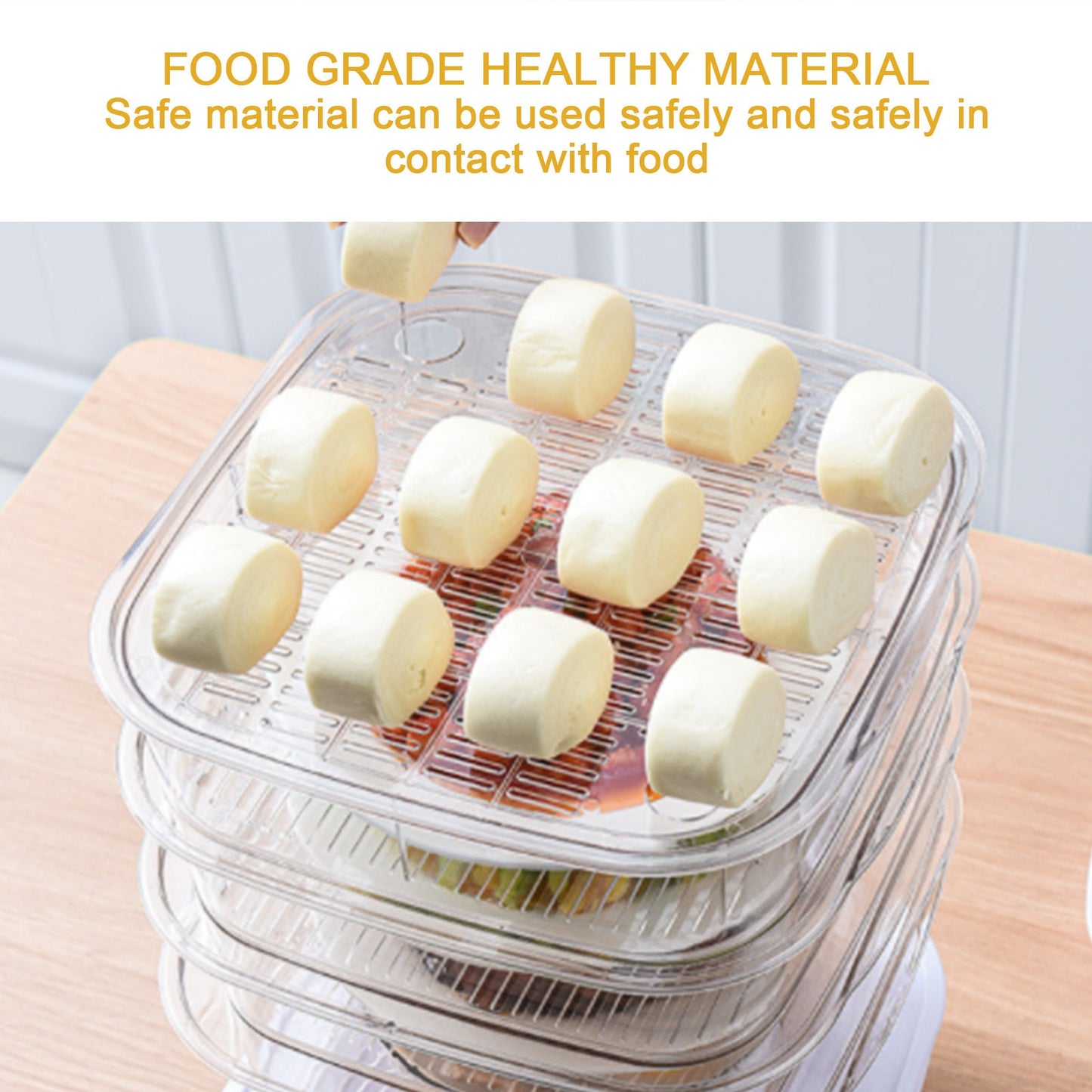 Smart Eco-Friendly Food Steamer with Reusable Trays