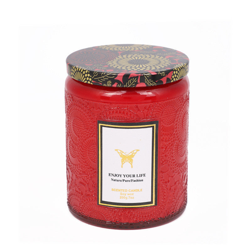 Eco-Friendly Aromatherapy Scented Candles in Reusable Glass Jars