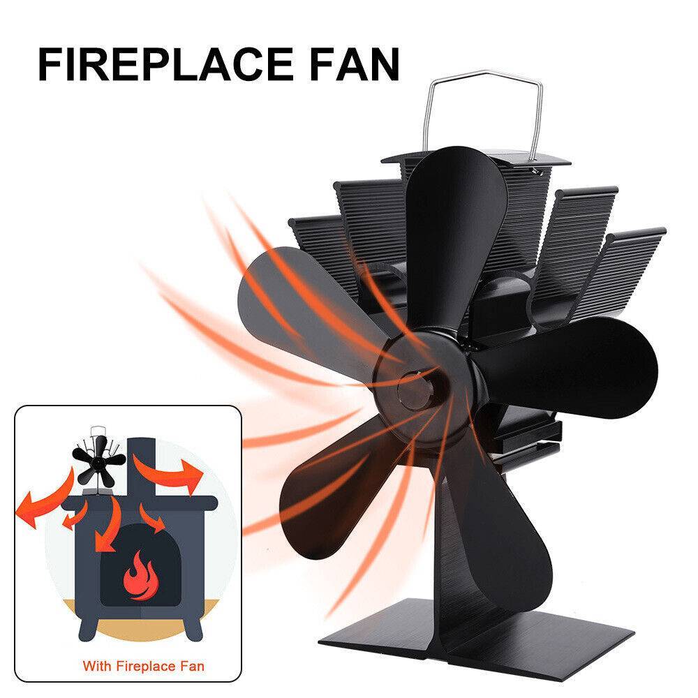 Heat-Powered Fireplace Fan for Efficient Heat Circulation