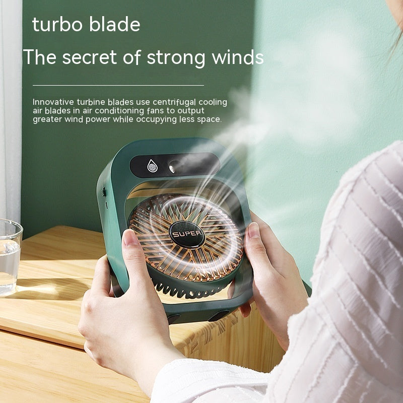 Portable Misting Air Cooler - Energy-Efficient Tabletop Cooling Device