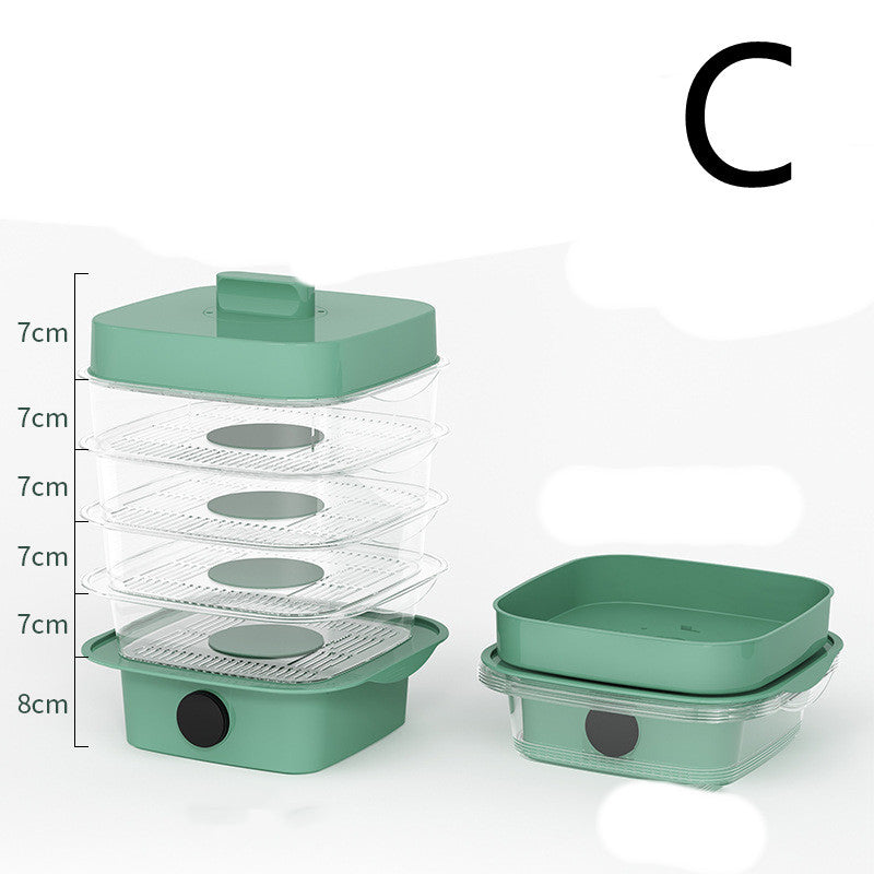 Smart Eco-Friendly Food Steamer with Reusable Trays