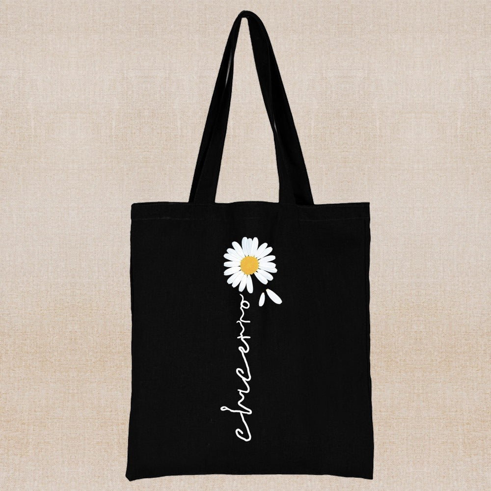 Eco-Friendly Daisy Tote Bag - Sustainable, Reusable, Durable