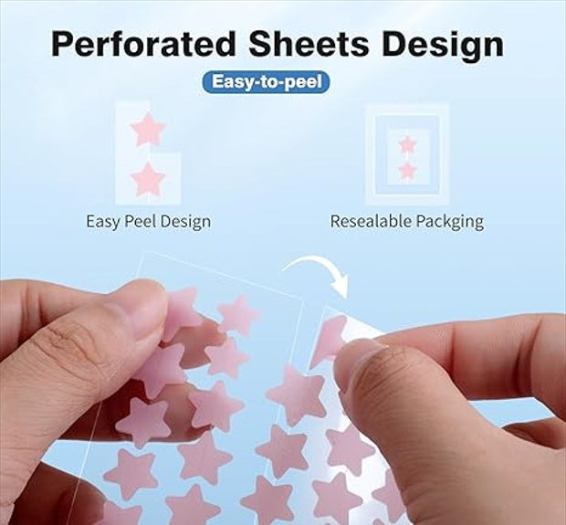 Star-Shaped Pimple Patch Set with Reusable Tools for Eco-Friendly Skincare