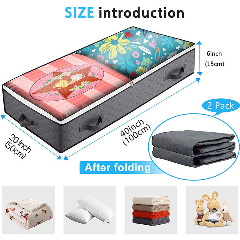 Eco-Friendly Floral Storage Bag - Durable, Space-Saving Organizer