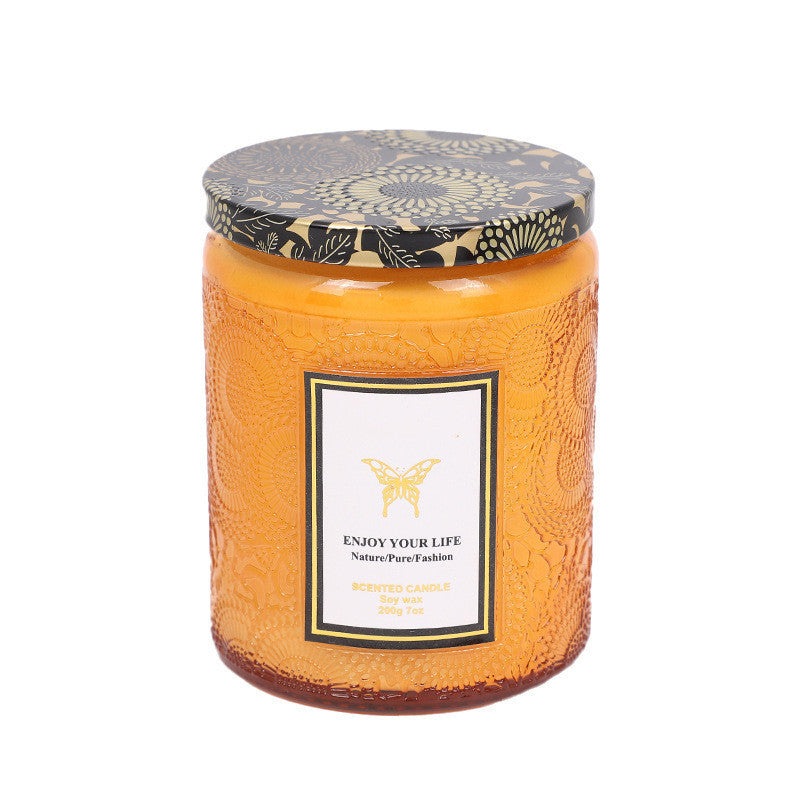 Eco-Friendly Aromatherapy Scented Candles in Reusable Glass Jars