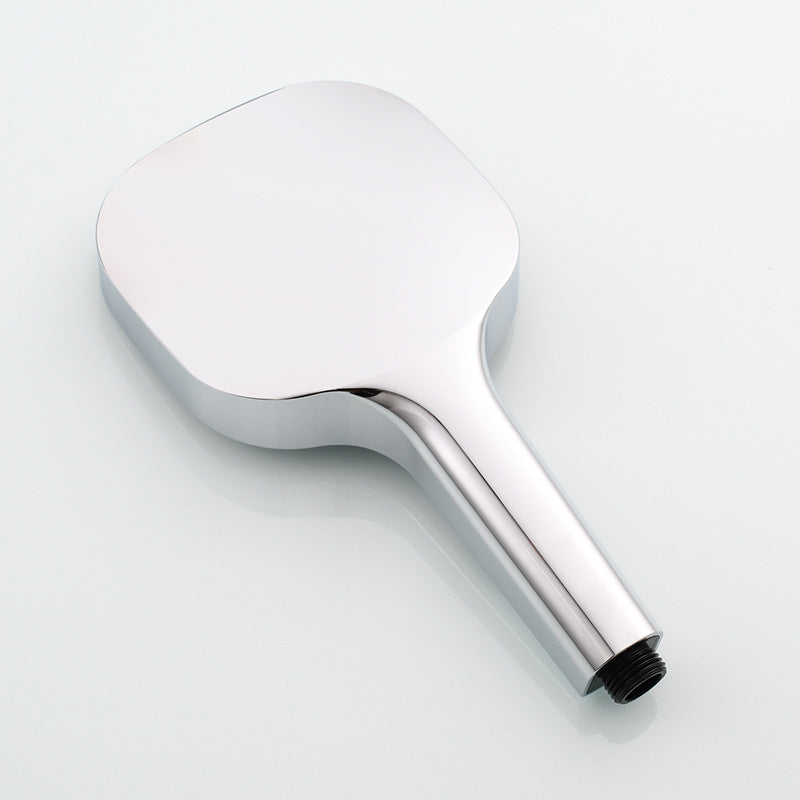 Eco-Friendly Water-Saving Showerhead - Black & Silver Square Design