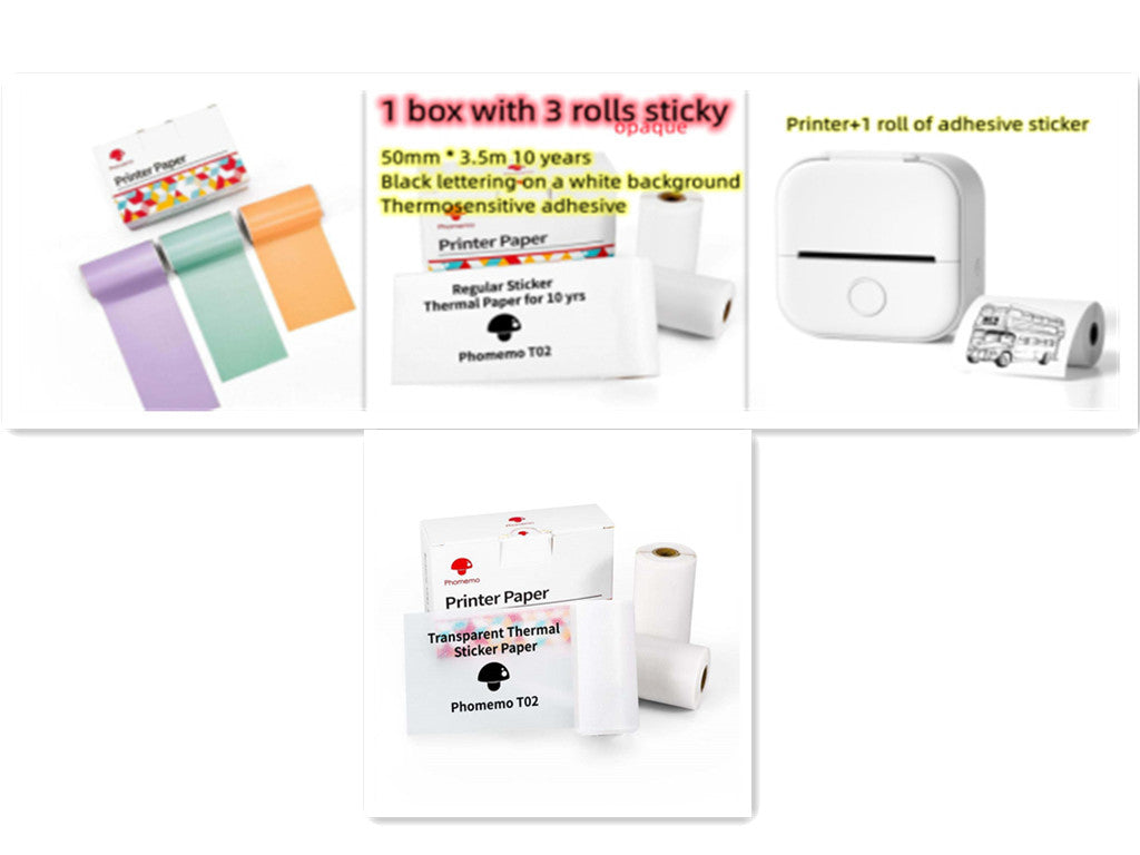 Compact Eco-Friendly Portable Label Printer for Home Organization