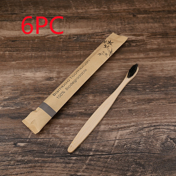 Eco-Friendly Bamboo Toothbrush with Biodegradable Handle