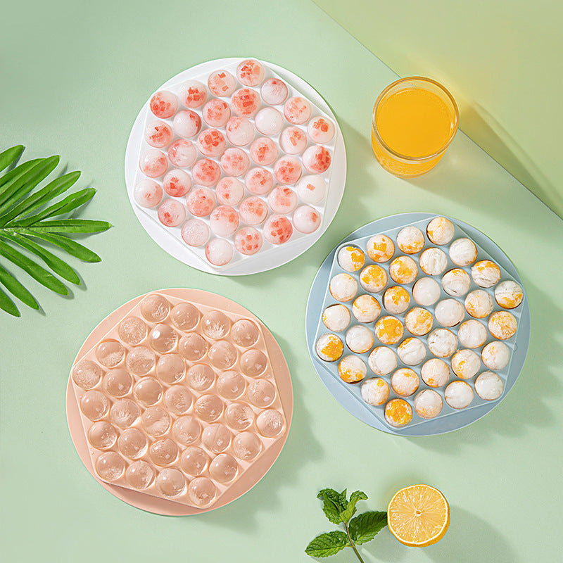 Circular Silicone Ice Cube Tray - Eco-Friendly Reusable Ice Mold