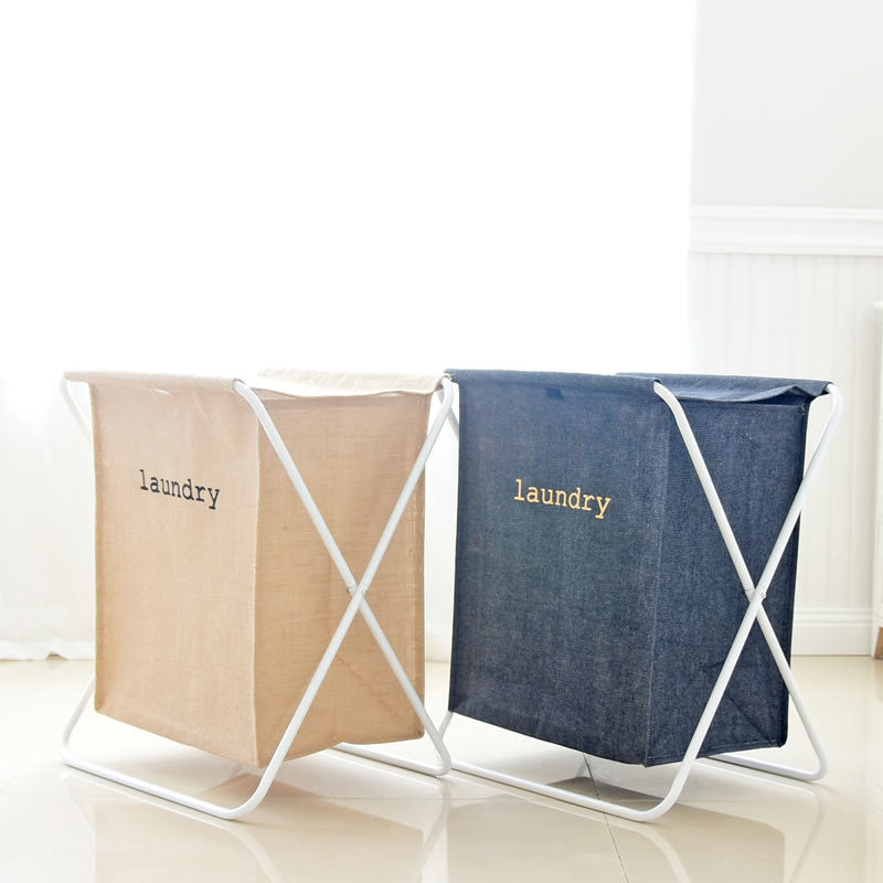 Eco-Friendly Foldable Laundry Hamper - Space-Saving, Plastic-Free Design