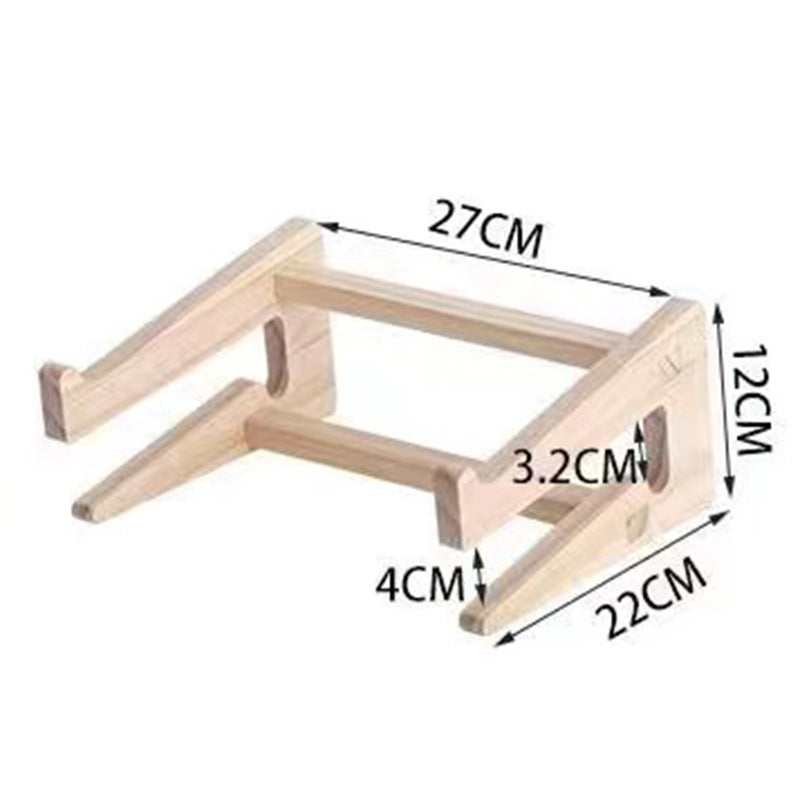 Eco-Friendly Natural Wood Vertical Laptop Stand