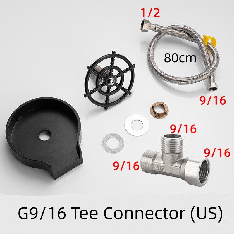 Quick Cup Wash ABS Bar Washer - Water-Saving Circular Spray