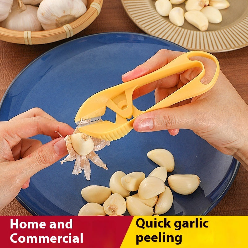 Ergonomic Orange Garlic Peeler - Durable Kitchen Tool