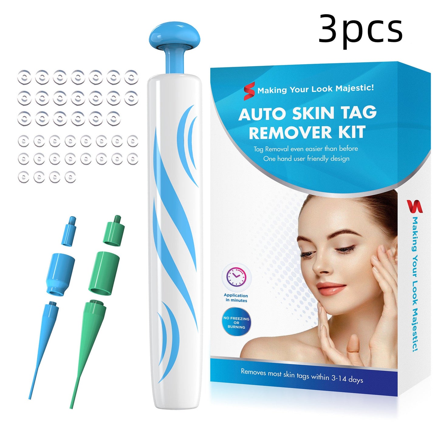 Eco-Friendly Auto Skin Tag Remover Kit - Reusable Personal Care Tool