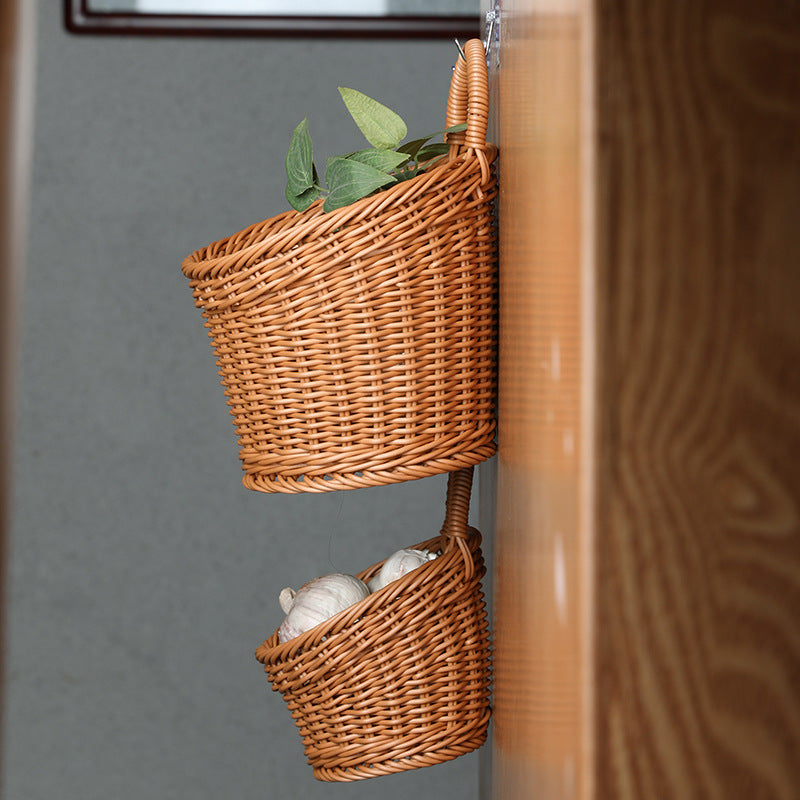 Eco-Friendly Hanging Wicker Baskets for Sustainable Home Organization