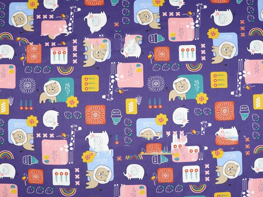 Eco-Friendly Reusable Cloth Napkins - Multicolored Animal Designs