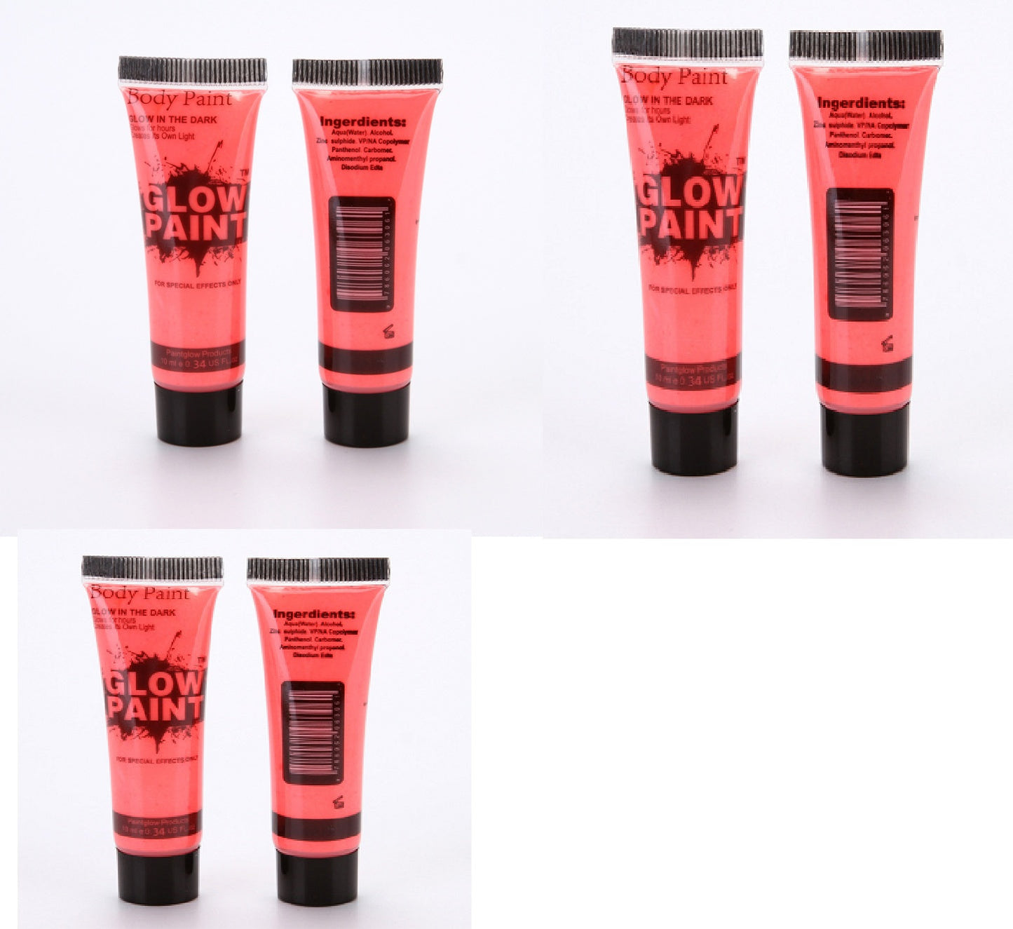 Neon Non-Toxic Body Paint - Eco-Friendly, Biodegradable, Multi-Use