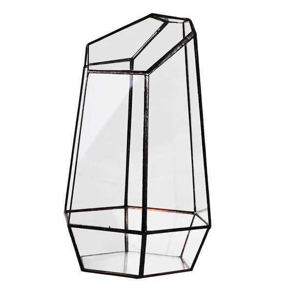 Eco-Friendly Geometric Glass Terrarium for Stylish Home Decor