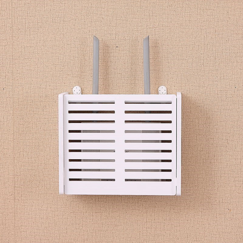 Eco-Friendly Bamboo Wi-Fi Router Storage Box with Ventilation