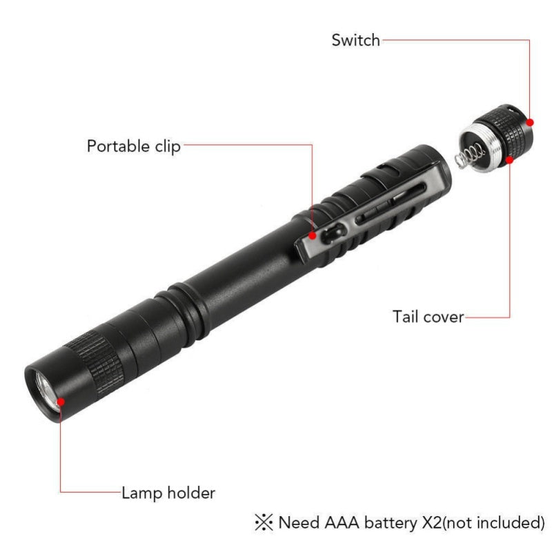 Eco-Friendly Rechargeable Flashlight Set - Durable, Compact, Sustainable