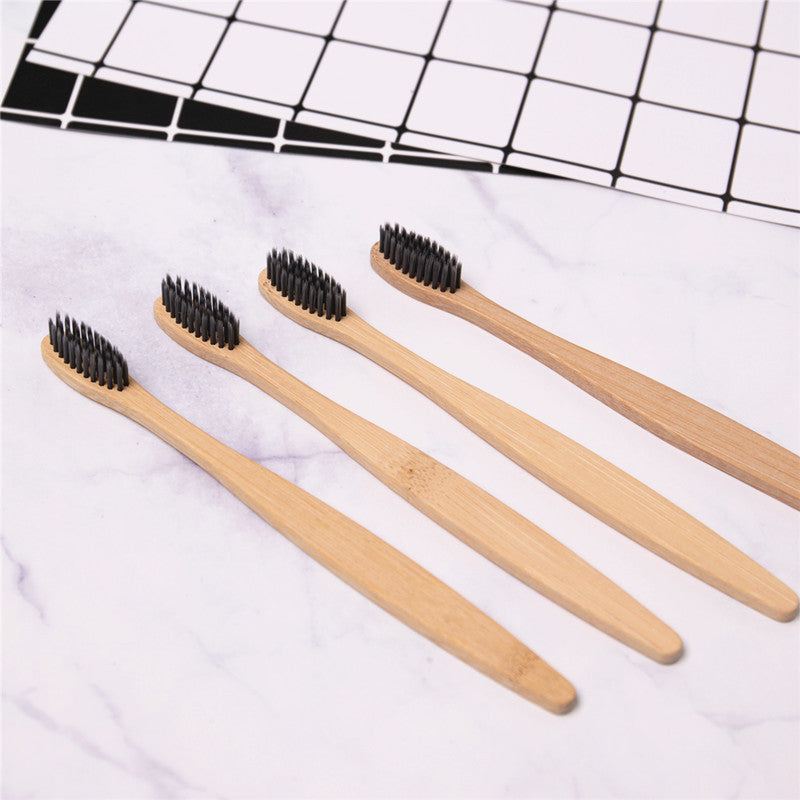 Eco-Friendly Bamboo Toothbrush with Biodegradable Handle and Plastic-Free Packaging