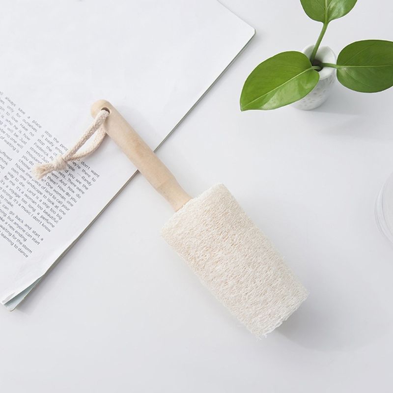 Eco-Friendly Loofah Toilet Brush - Sustainable Cleaning Tool