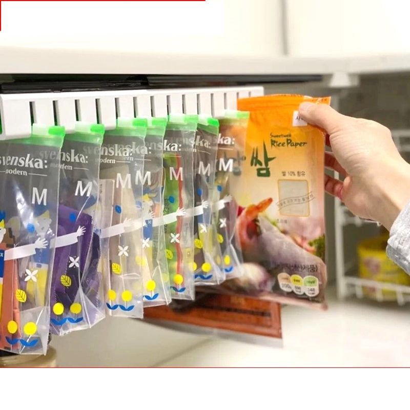 Eco-Friendly ZipHolder Bag Organizer - Sustainable Kitchen Storage Solution
