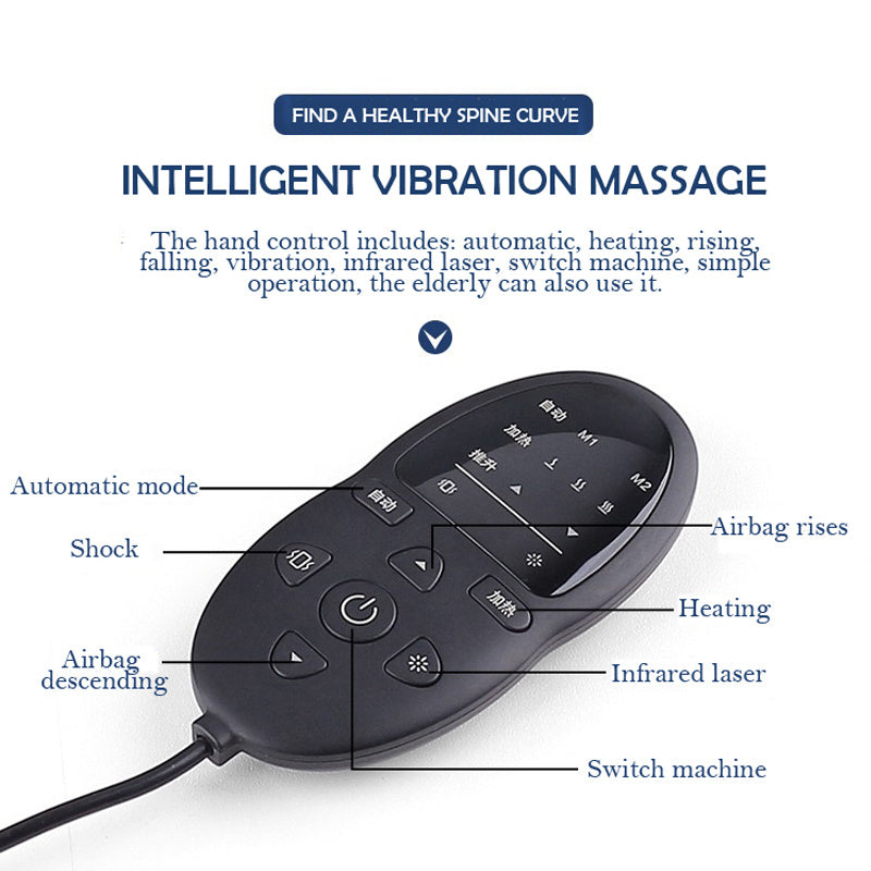 Ergonomic Electric Lumbar Massager for Home Use