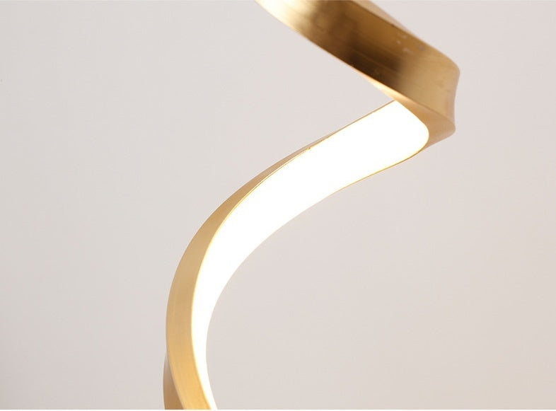 Energy-Efficient Spiral LED Table Lamp - Warm White Light