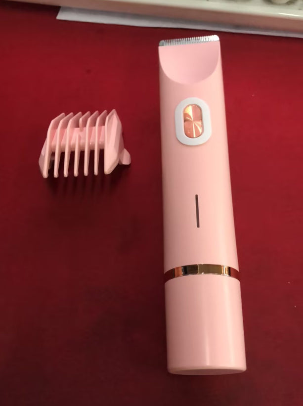 Rechargeable Pink Electric Hair Trimmer for Eco-Friendly Grooming