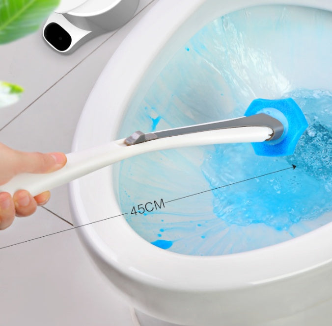 Eco-Friendly Toilet Brush with Holder & Cleaning Tablets