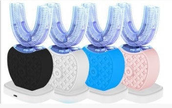 Smart USB Rechargeable U-Shaped Electric Toothbrush for Whole-Mouth Cleaning