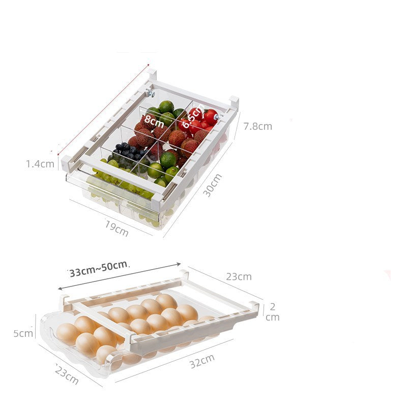 Transparent Egg Storage Tray for Refrigerator Organization