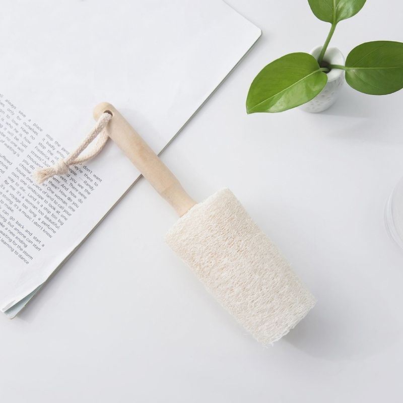 Eco-Friendly Loofah Toilet Brush - Sustainable Cleaning Tool