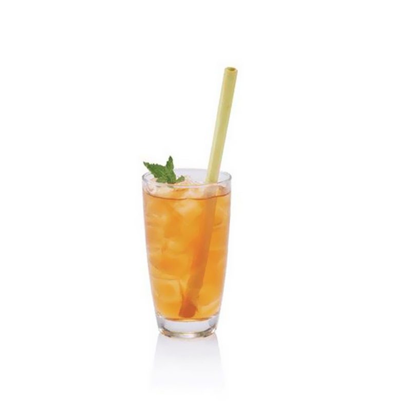 Eco-Friendly Reusable Bamboo Straws - Light Green, Sustainable & Biodegradable