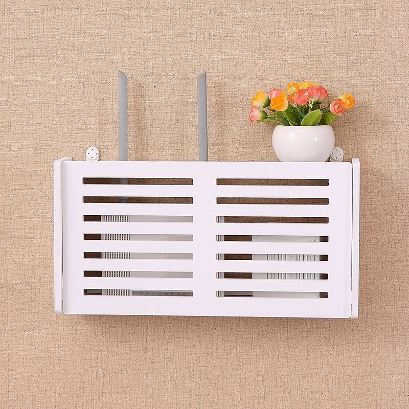 Eco-Friendly Bamboo Wi-Fi Router Storage Box with Ventilation