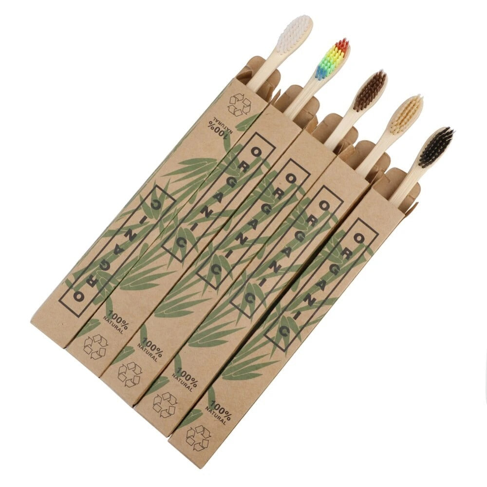 Eco-Friendly Bamboo Toothbrush Set - Sustainable Oral Care
