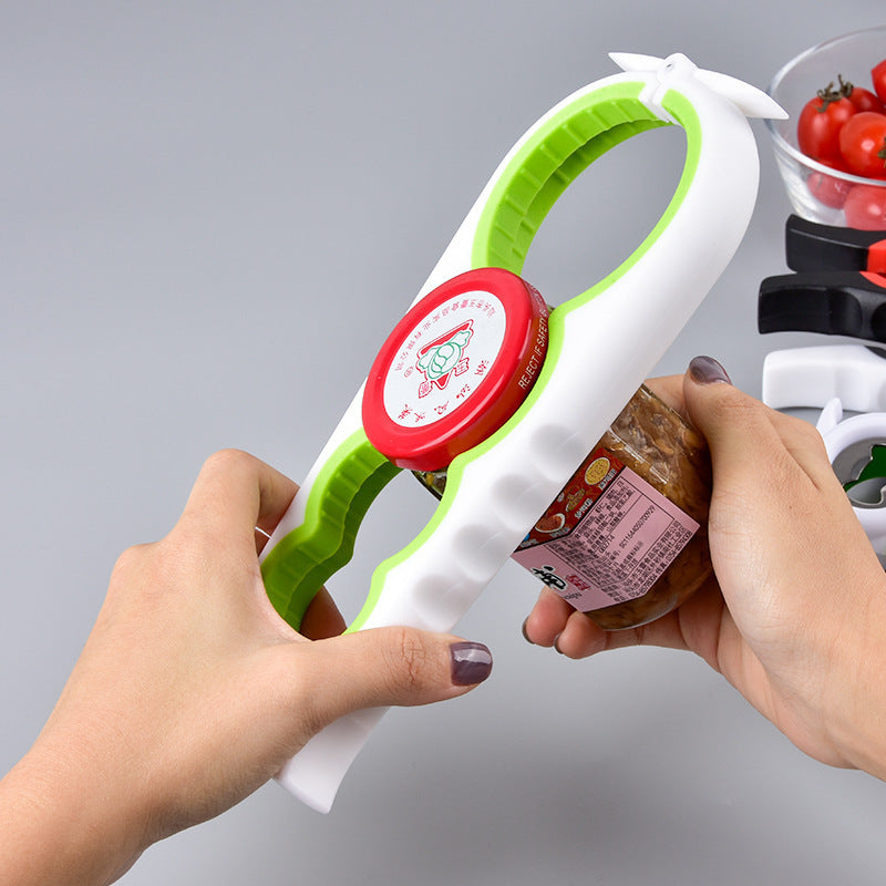 Ergonomic Multi-Use Jar Opener - Black & Red