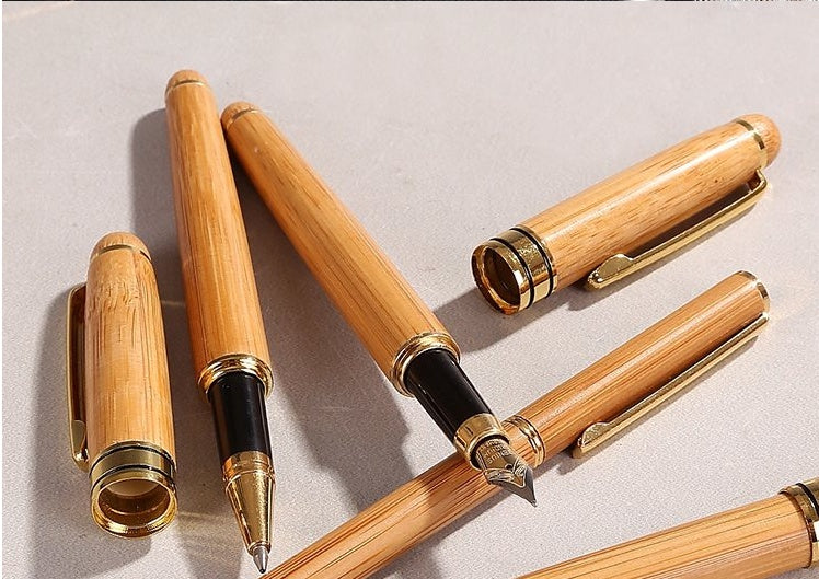 Eco-Friendly Bamboo Pen with Case - Sustainable Writing Instrument