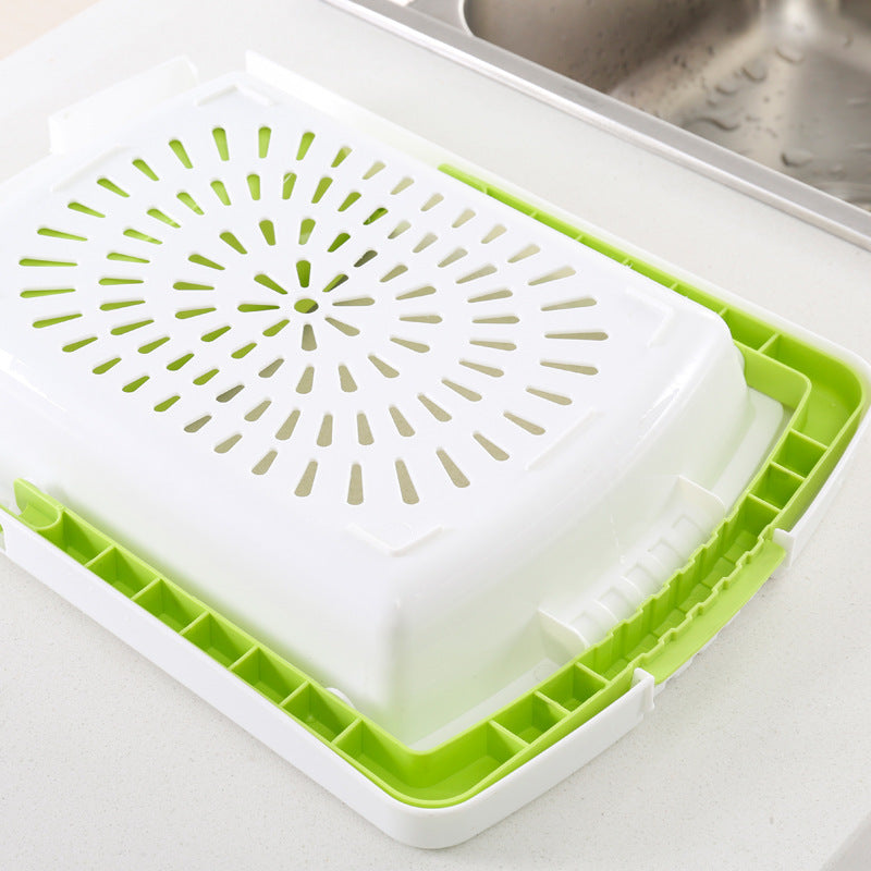 Space-Saving Over-the-Sink Colander & Dish Rack - Eco-Friendly Kitchen Tool