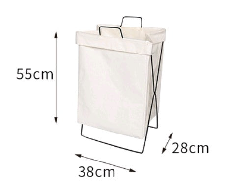 Eco-Friendly Rectangular Laundry Hamper with Durable Metal Frame