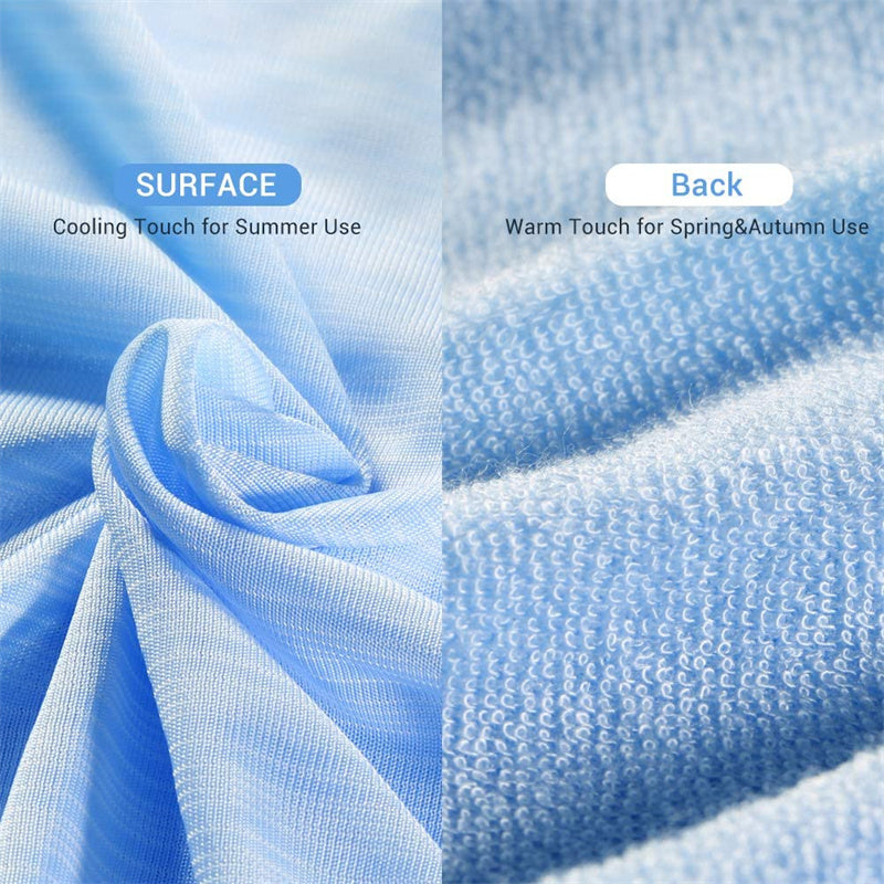 Cooling Blanket for Hot Sleepers - Lightweight, Breathable, Quick-Drying