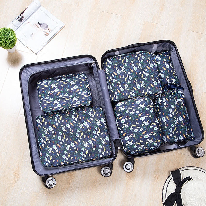 Light Blue Travel Packing Cubes Set for Organized and Eco-Friendly Packing