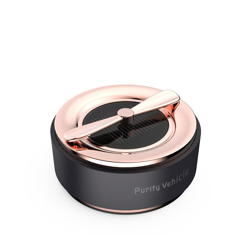 Solar-Powered Portable Air Purifier - Eco-Friendly, Energy-Efficient, Black & Silver