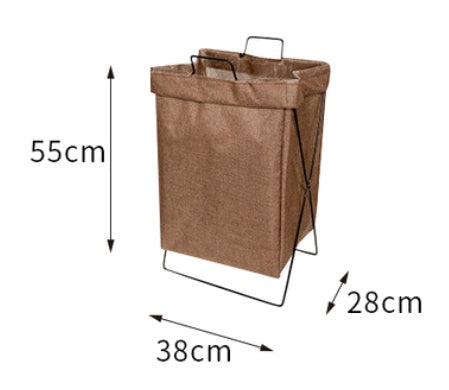 Eco-Friendly Rectangular Laundry Hamper with Durable Metal Frame