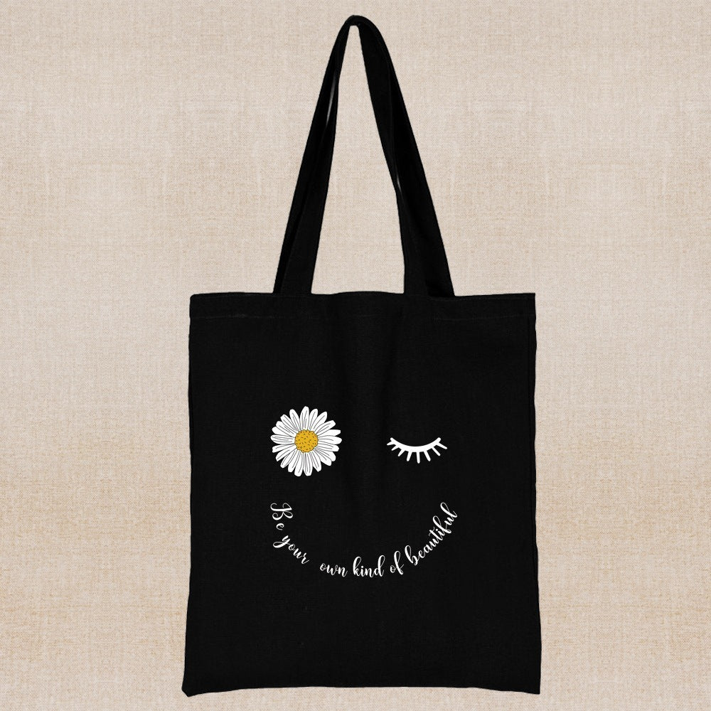 Eco-Friendly Daisy Tote Bag - Sustainable, Reusable, Durable