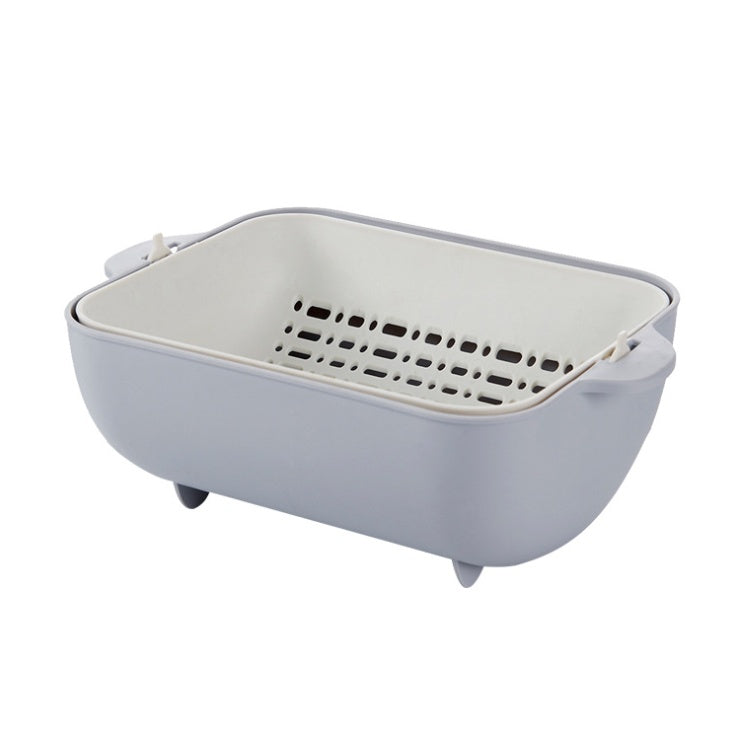 Space-Saving Collapsible Silicone Colander for Kitchen Sinks