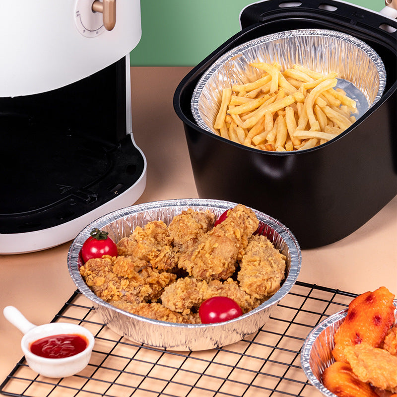 Eco-Friendly Reusable Aluminum Foil Trays for Air Fryers